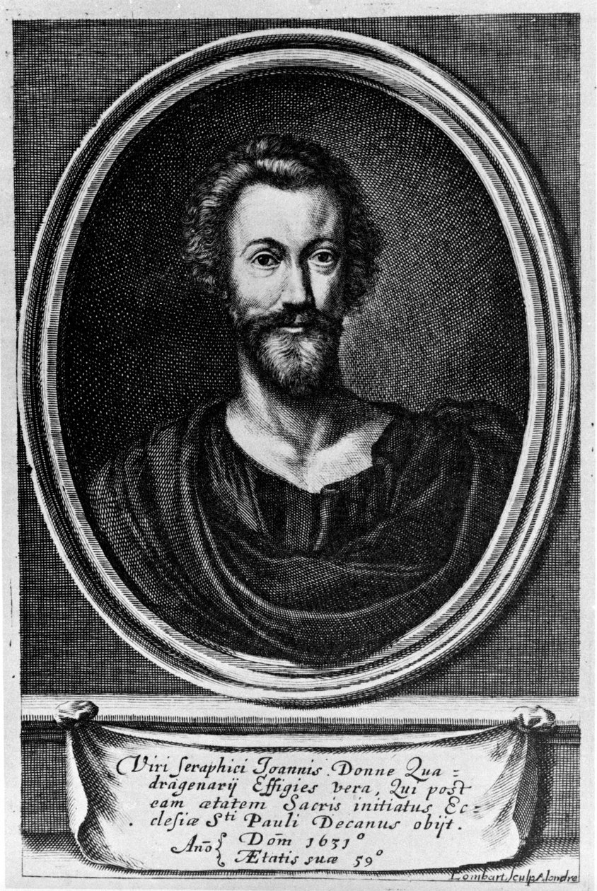 Porträt von John Donne, englischer Dichter von Unknown artist