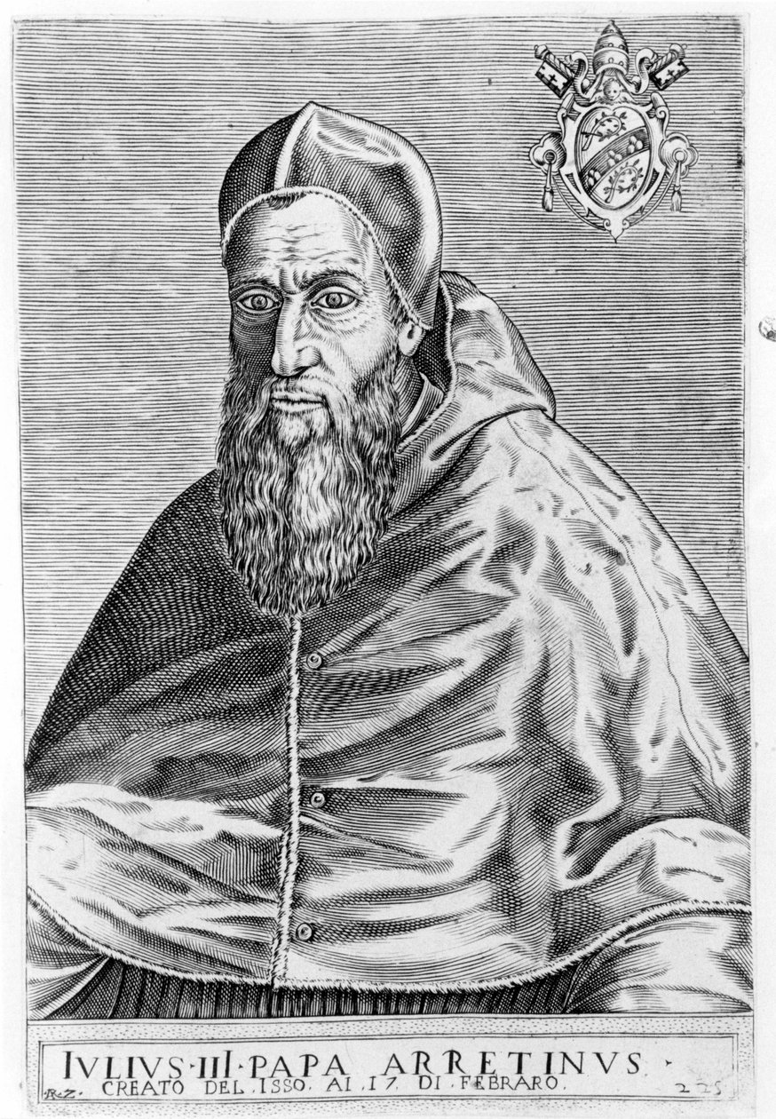 Porträt von Julius III. (1487 - 1555) von Unknown artist