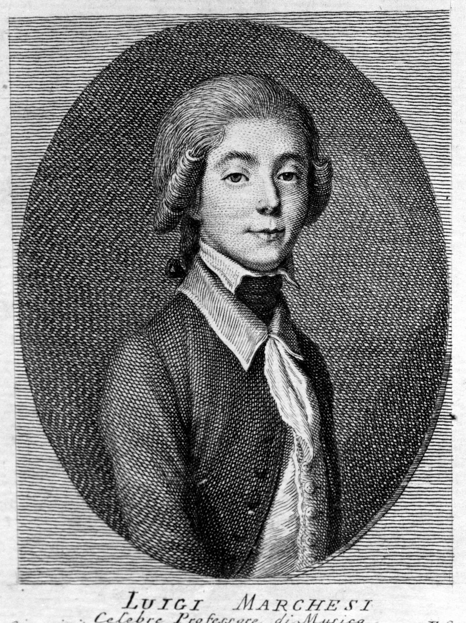 Porträt von Luigi Marchesi (1754 - 1829), auch bekannt als Marchesini, italienischer Kastrat. von Unknown artist