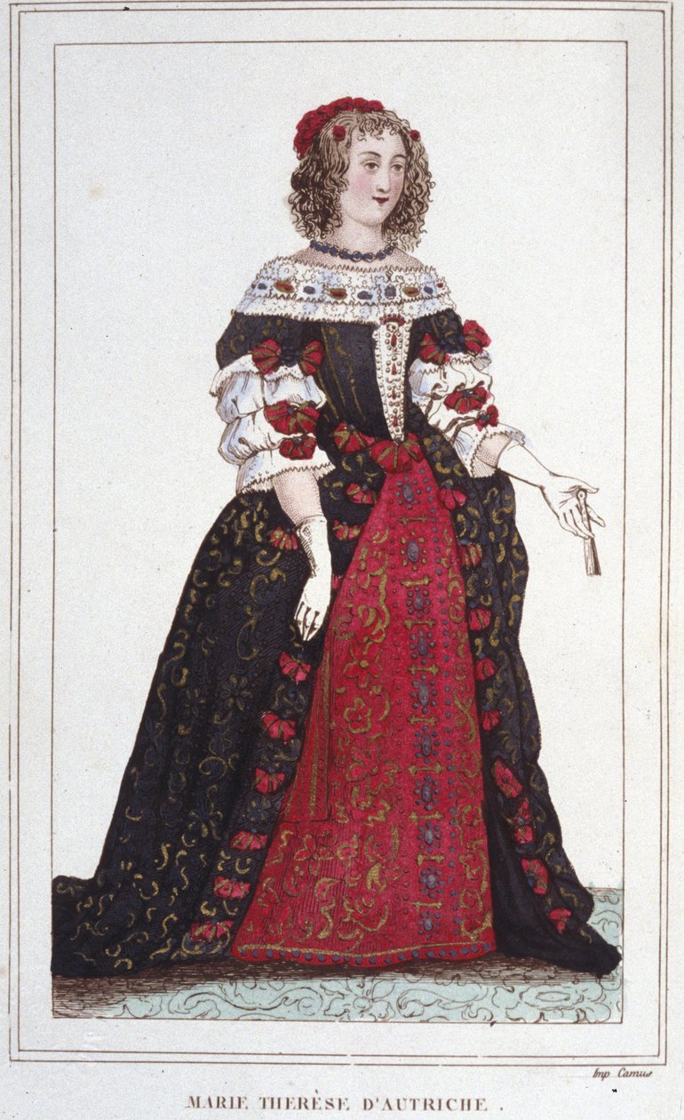 Porträt von Maria Theresia von Österreich (1638 - 1683), Königin von Frankreich von Unknown artist