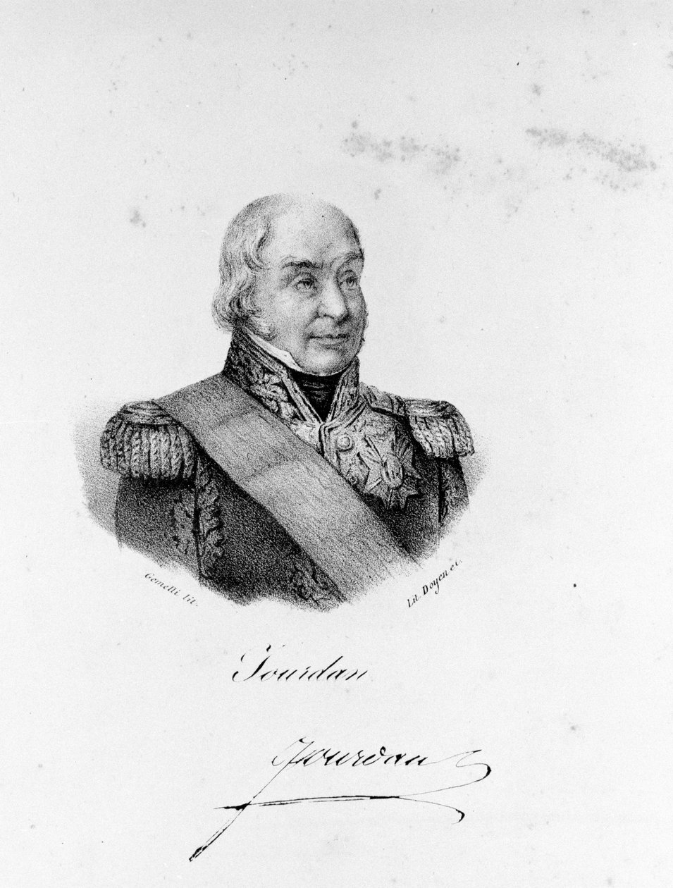 Porträt von Marschall Jean Baptiste Jourdan (1762 - 1833). von Unknown artist
