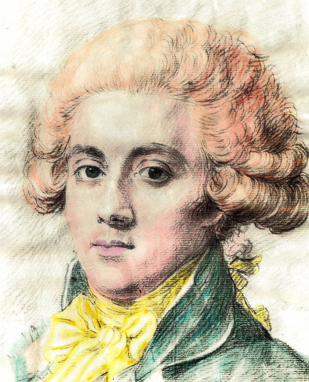Porträt von Pierre Victorien Vergniaud, französischer Politiker der Girondisten (Detail) von Unknown artist
