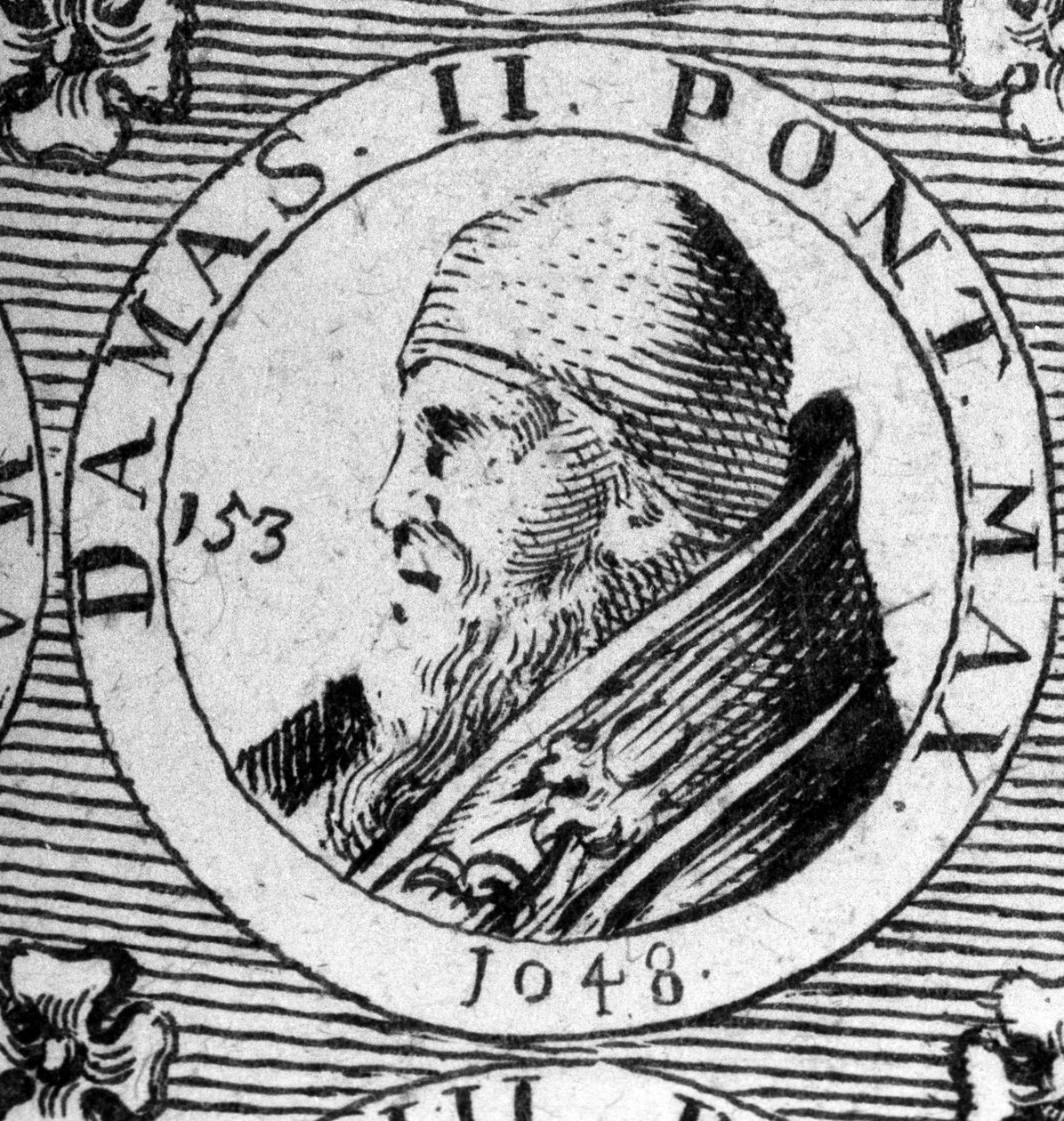 Porträt von Papst Damasus II. (gestorben 1048). von Unknown artist
