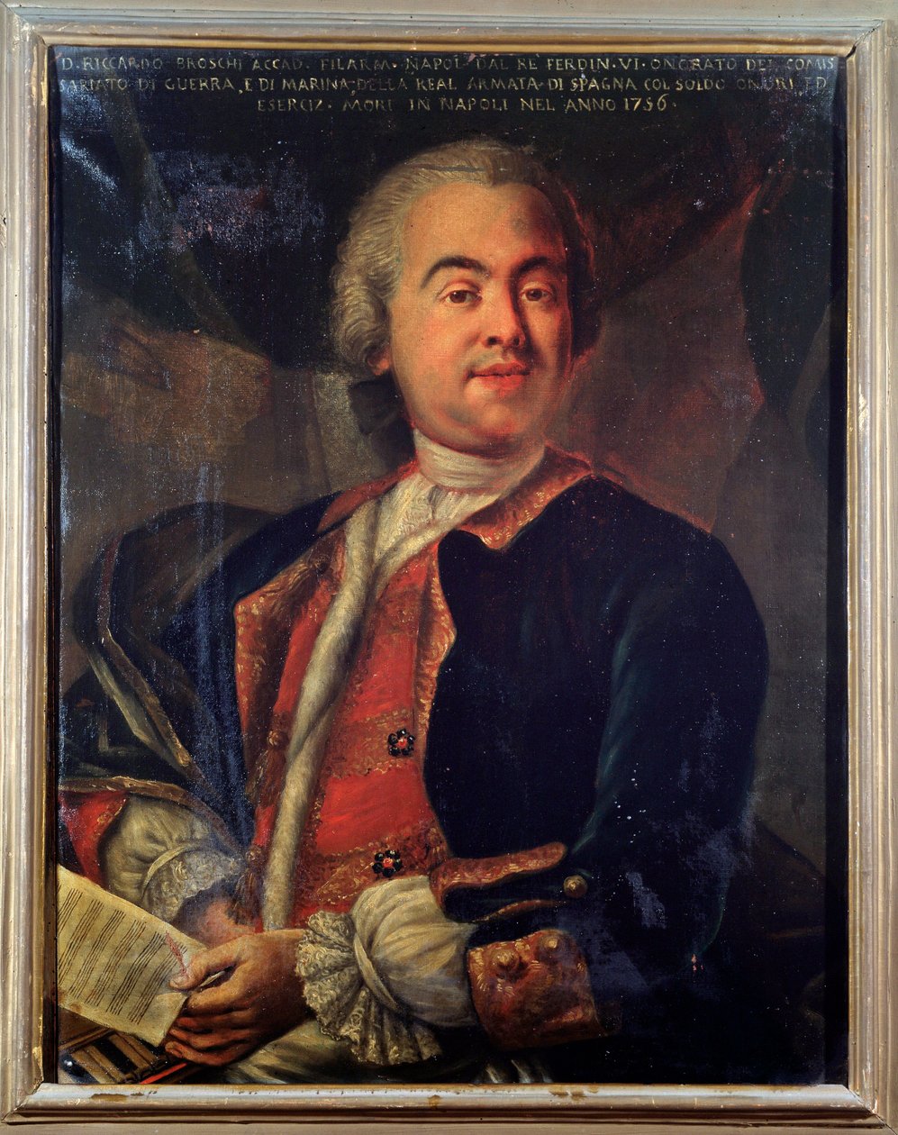 Porträt von Riccardo Broschi, italienischer Komponist von Unknown artist