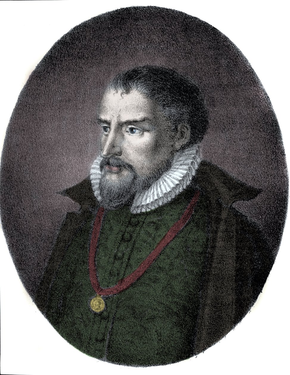 Porträt von Roland de Lassus (Orlandus oder Orlando di Lasso, circa 1531-1594), franko-flämischer Komponist von Unknown artist