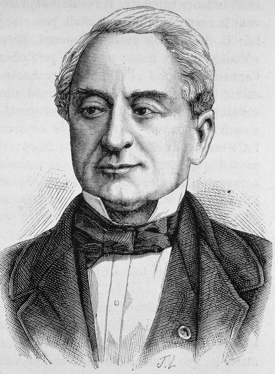 Porträt von Schneider. Gravur aus dem späten 19. Jahrhundert in „Histoire de France“ von H. Martin von Unknown artist