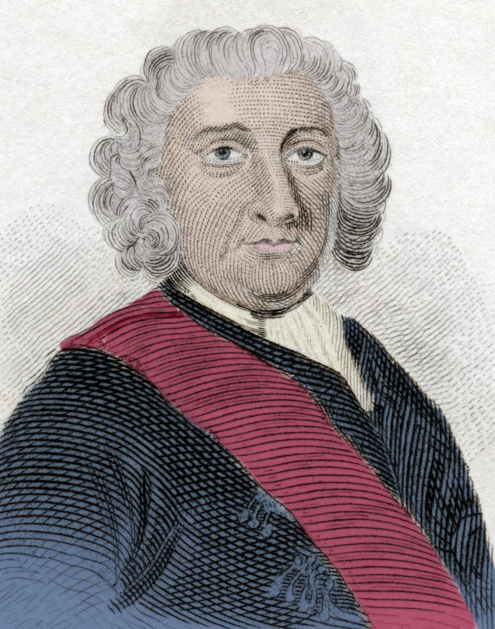 Porträt von Sir Peter Warren (1703-1752), englischer Admiral. von Unknown artist