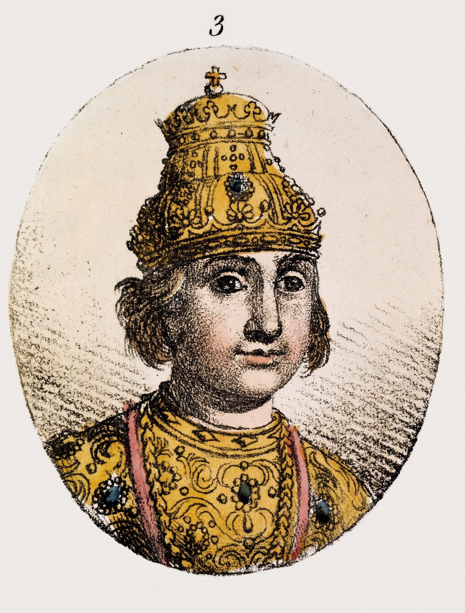 Porträt von Theodore Fyodor II Borisovich Godunov von Unknown artist