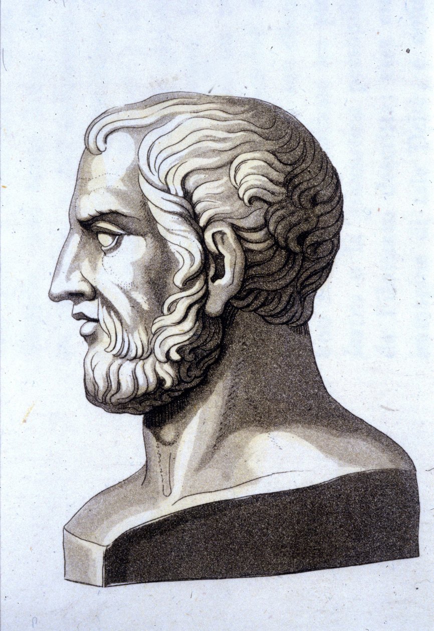 Porträt von Theophrast (372 v. Chr. - 287 v. Chr.), griechischer Philosoph von Unknown artist