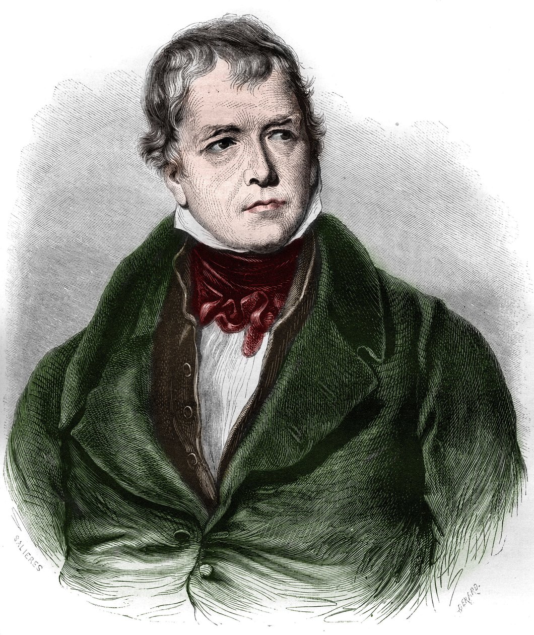 Porträt von Walter Scott (1771-1832), schottischer Dichter und Romanautor. von Unknown artist