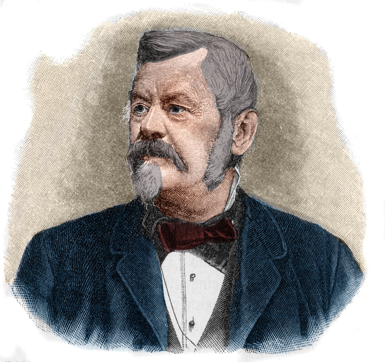 Porträt von Wilhelm Jordan (1842-1899), deutscher Geodät. von Unknown artist