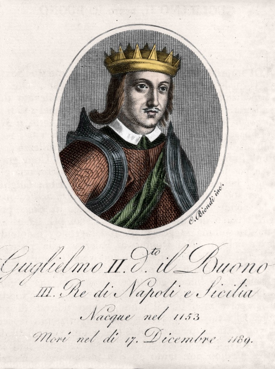Porträt von Wilhelm II. dem Guten (Guglielmo il buono) von Unknown artist