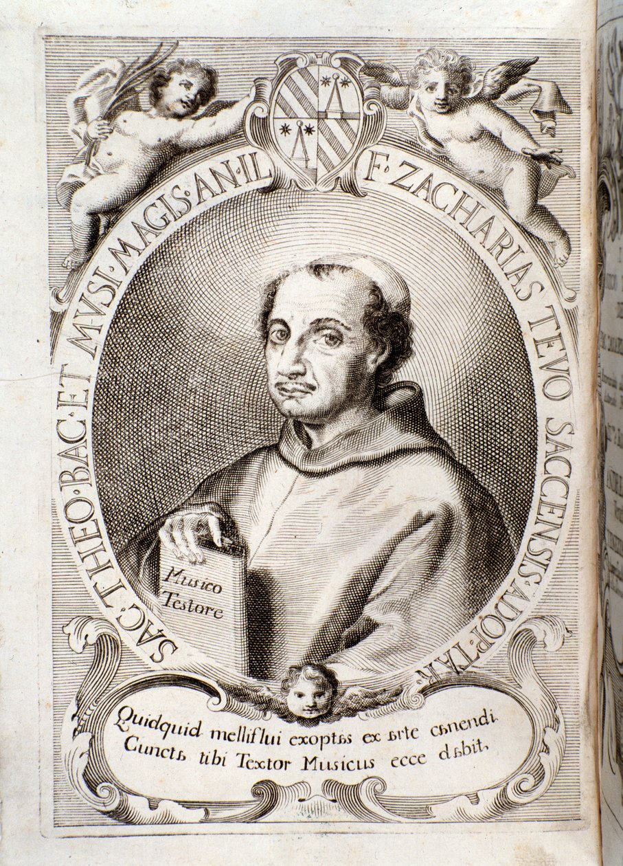 Porträt von Zaccaria Tevo aus Il musico testore von Unknown artist