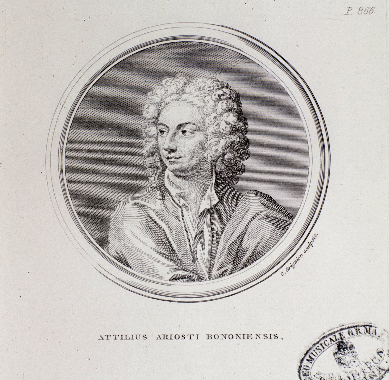 Porträt des italienischen Komponisten Attilio Ariosti von Unknown artist