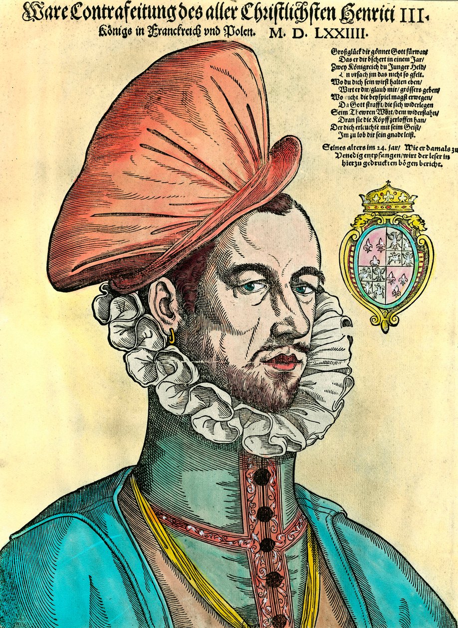 Porträt von Heinrich III., König von Frankreich von Unknown artist