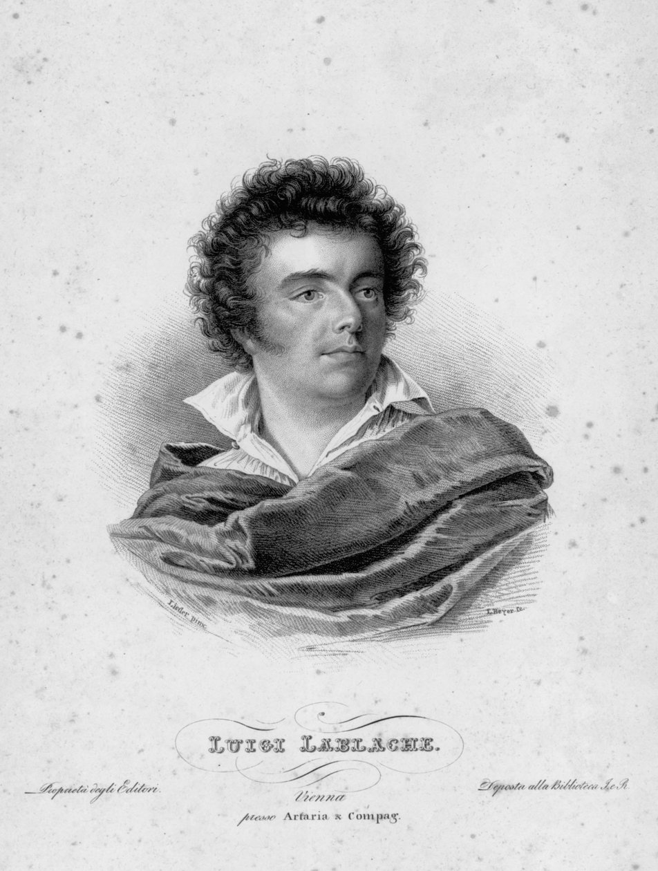 Porträt des französischen Opernsängers Luigi Lablache (1794-1858) Gravur des 19. Jahrhunderts von Unknown artist