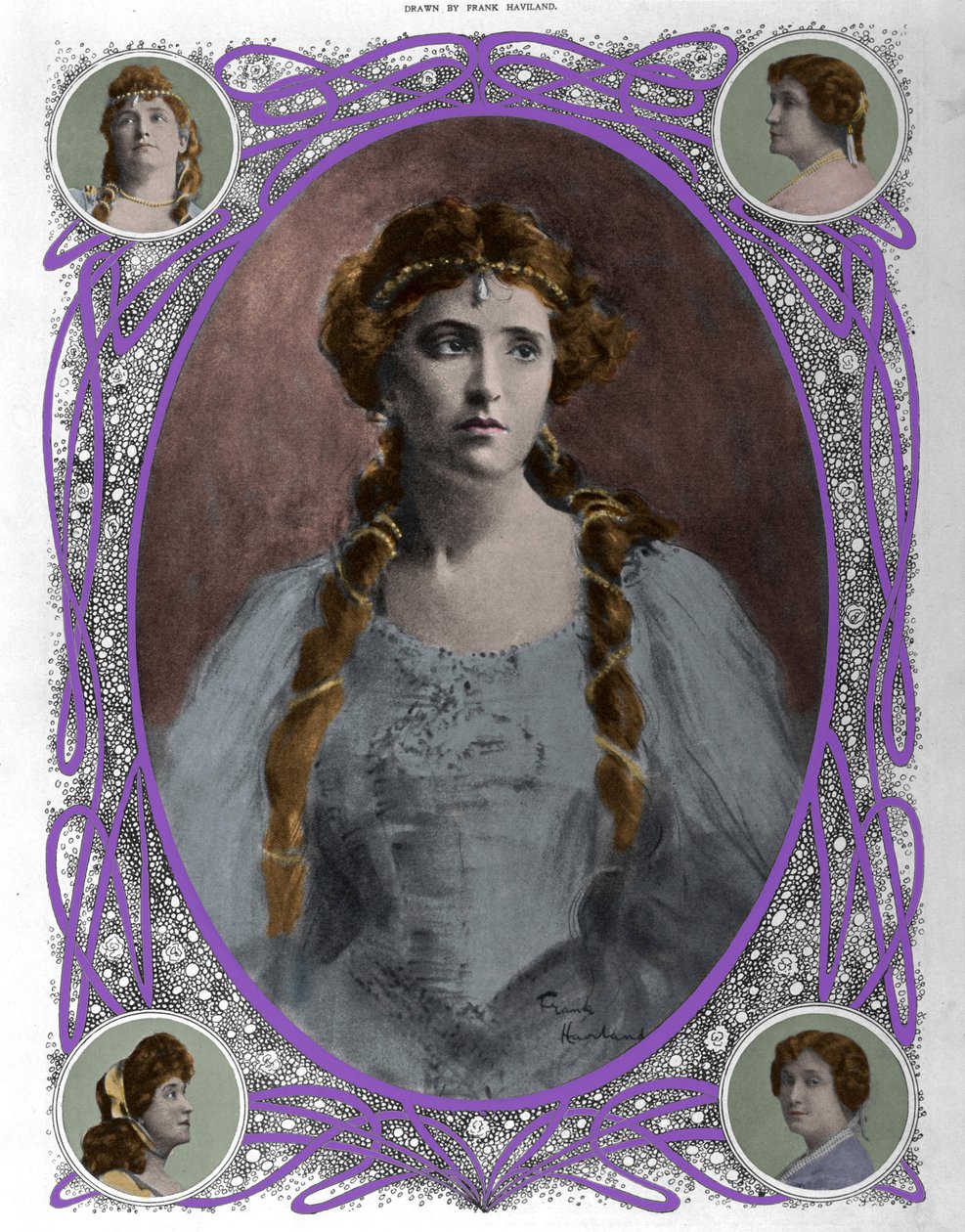 Porträt der Sängerin Nellie (Nelly) Melba (1861-1931) Ende des 19. Jahrhunderts von Unknown artist