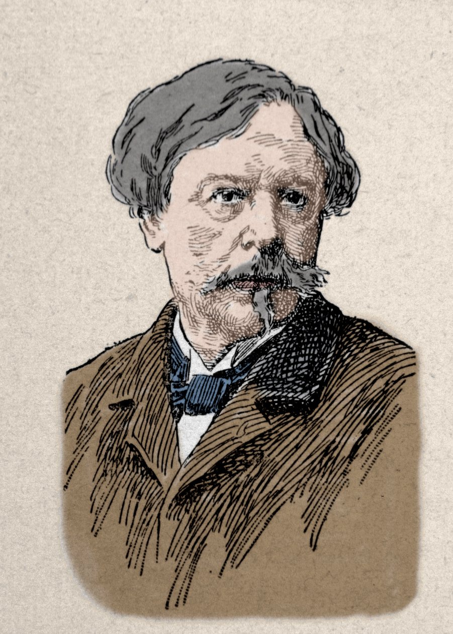 Porträt des Schriftstellers Edmond de Goncourt (1822-1896), 19. Jahrhundert von Unknown artist