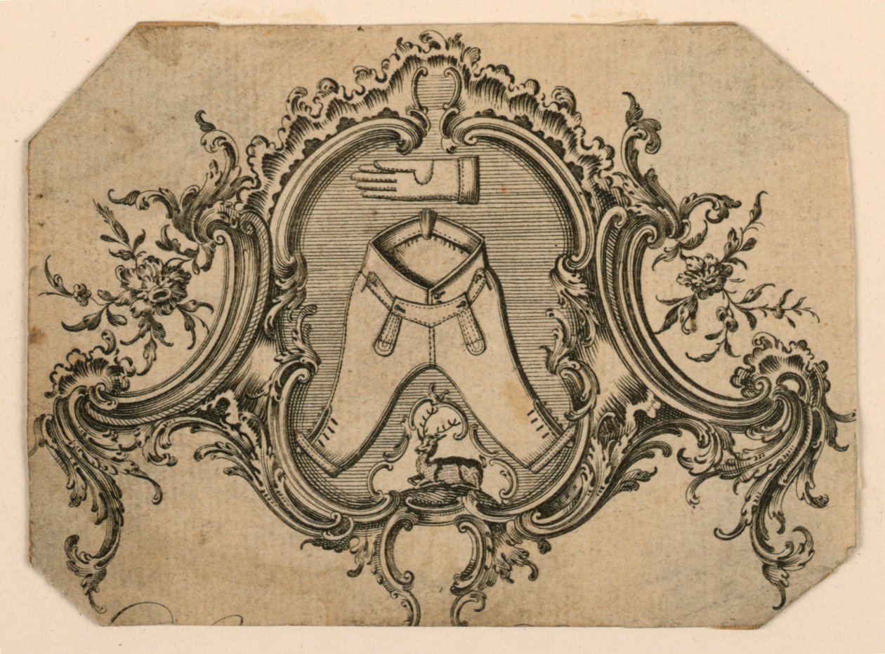 Mögliche Handelskarte für einen Schneider von Unknown artist