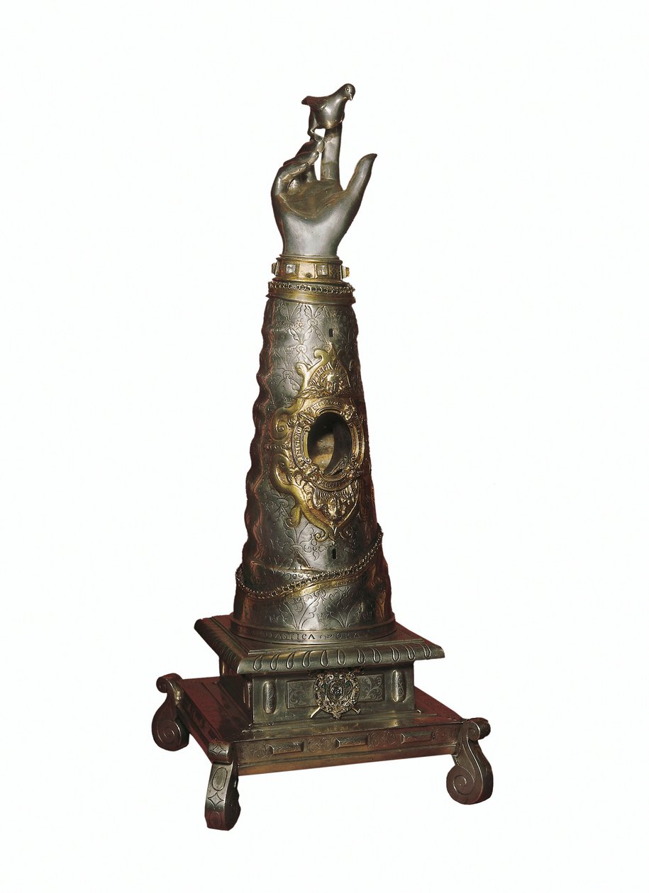 Reliquiar des rechten Arms von Schwester Sainte Scholastique (Scholastique) (480-543), Gründerin des Benediktinerordens von Unknown artist