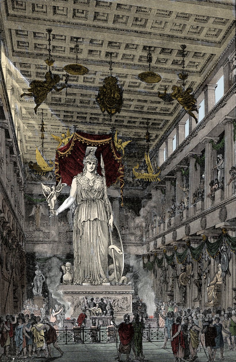 Darstellung des Inneren des Parthenon von Unknown artist
