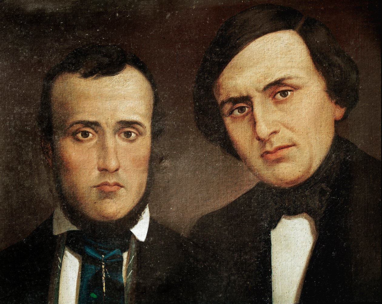 Porträt der Brüder Attilio Bandiera (1810-1844) und Emilio Bandiera (1819-1844) von Unknown artist