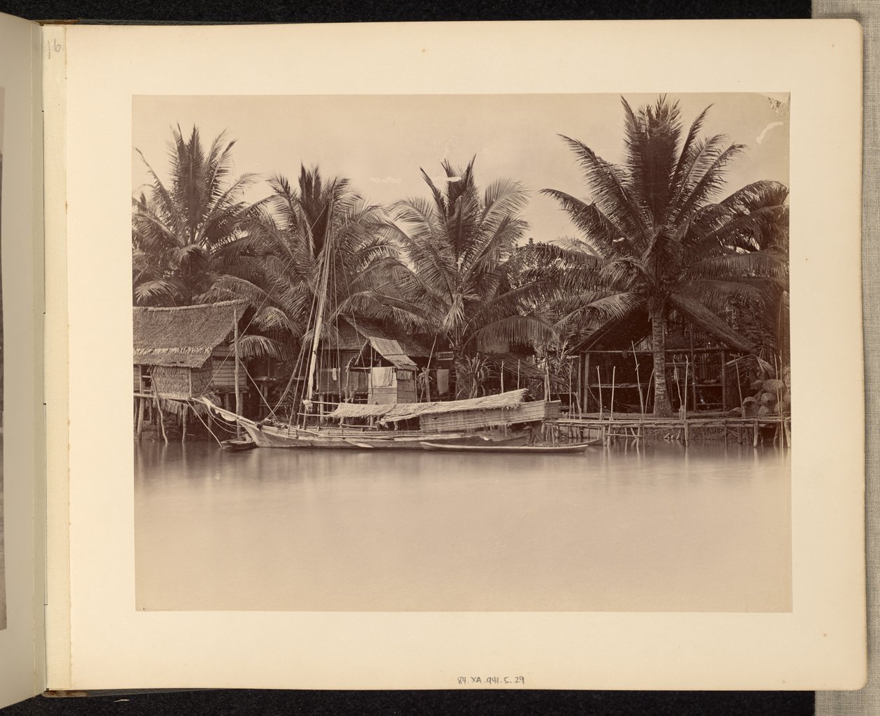 Flusswohnungen und Boote von Unknown artist