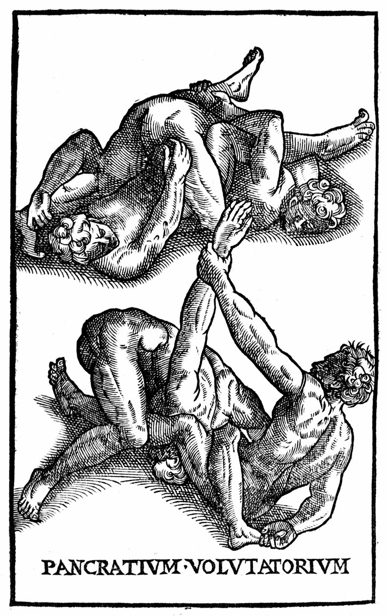 Römische Ringer - in "Hieronymi Mercurialis de arte gymnastica" von Unknown artist
