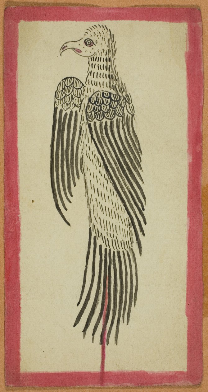 Opfertier aus einem Satz von vier Ritualkarten (Tsakalis) von Unknown artist