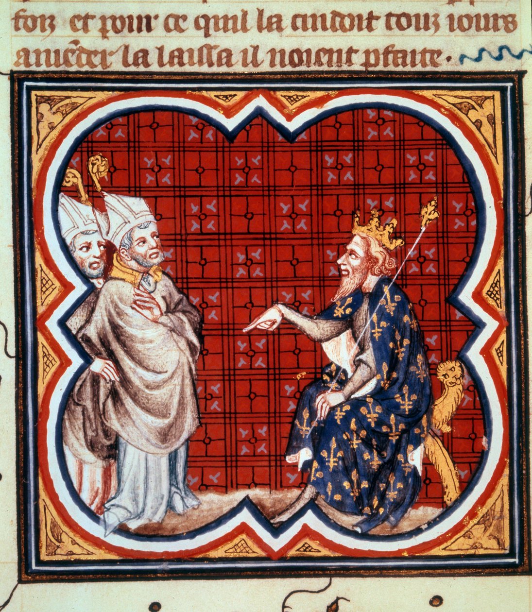 Heiliger Gregor von Tours und Heiliger Salvius verurteilen die Häresie von Chilperich I. von Unknown artist
