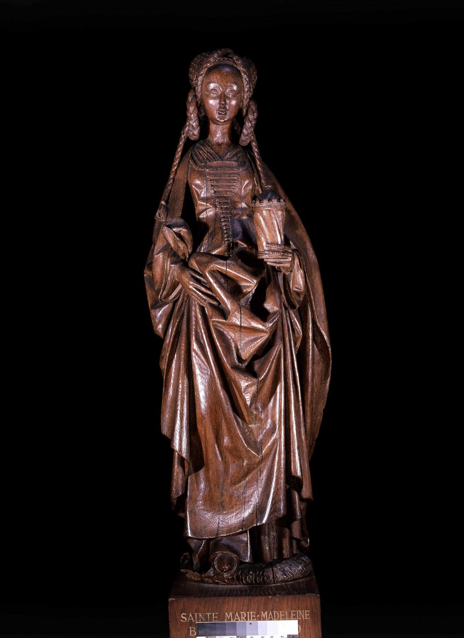 Heilige Maria Magdalena in Maria von Burgund, Tochter von Karl dem Kühnen, geschnitztes Holz von Unknown artist