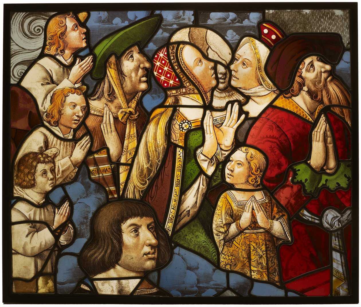 Heilige und Anbeter in Anbetung von Unknown artist