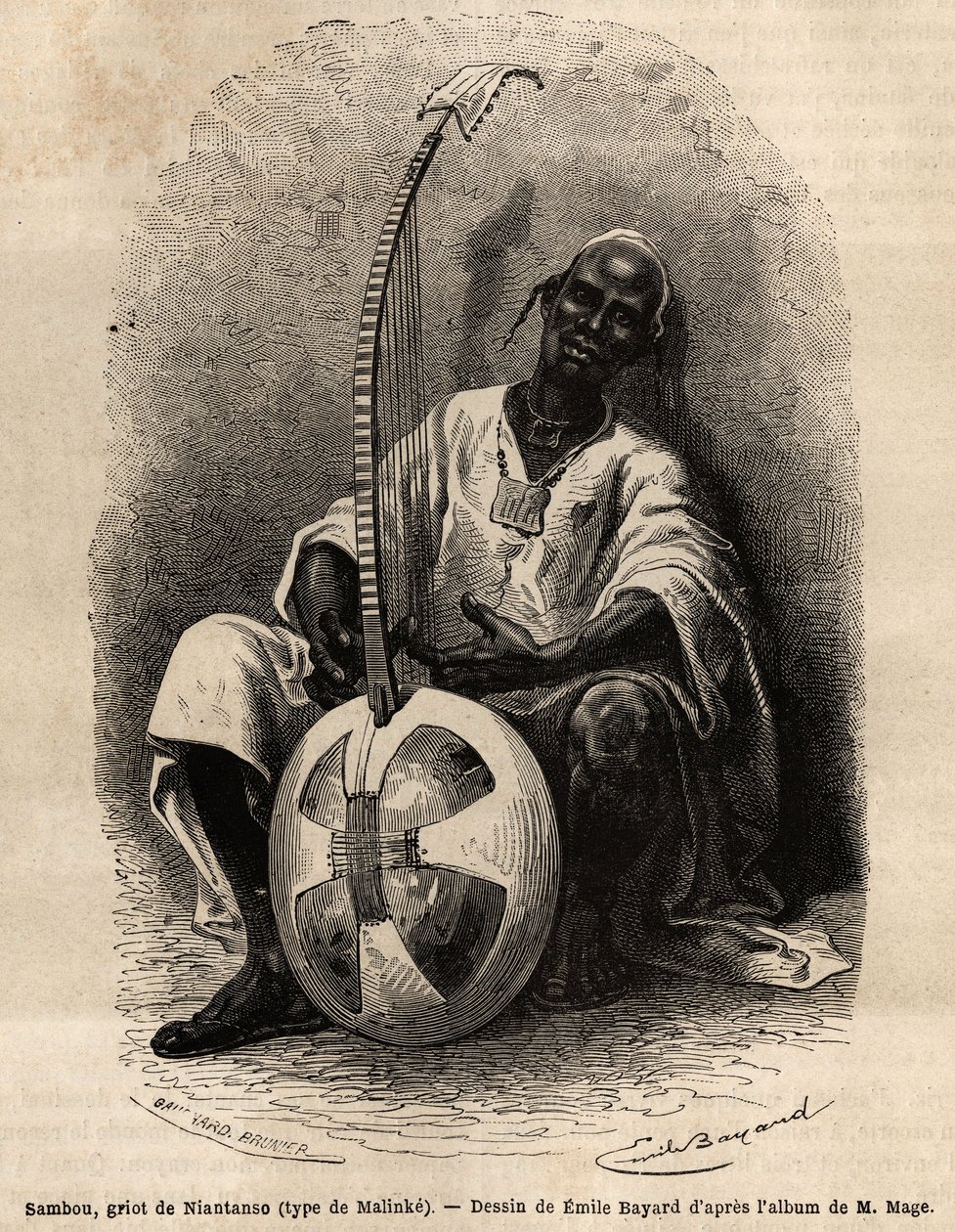 Sambou, der Griot von Niantanso (Mali) (Malinke-Typ: westafrikanische Sprache (Guinea, Senegal, Mali und Côte d