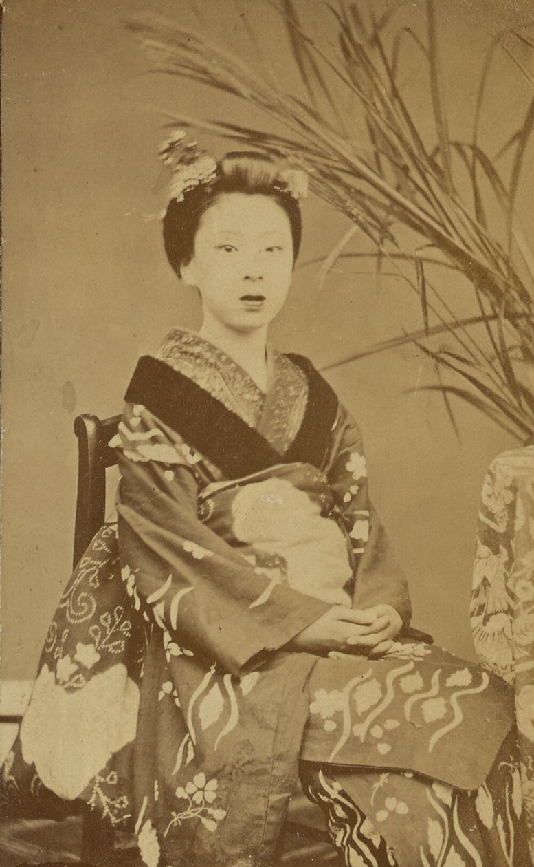 Sitzende japanische Frau von Unknown artist