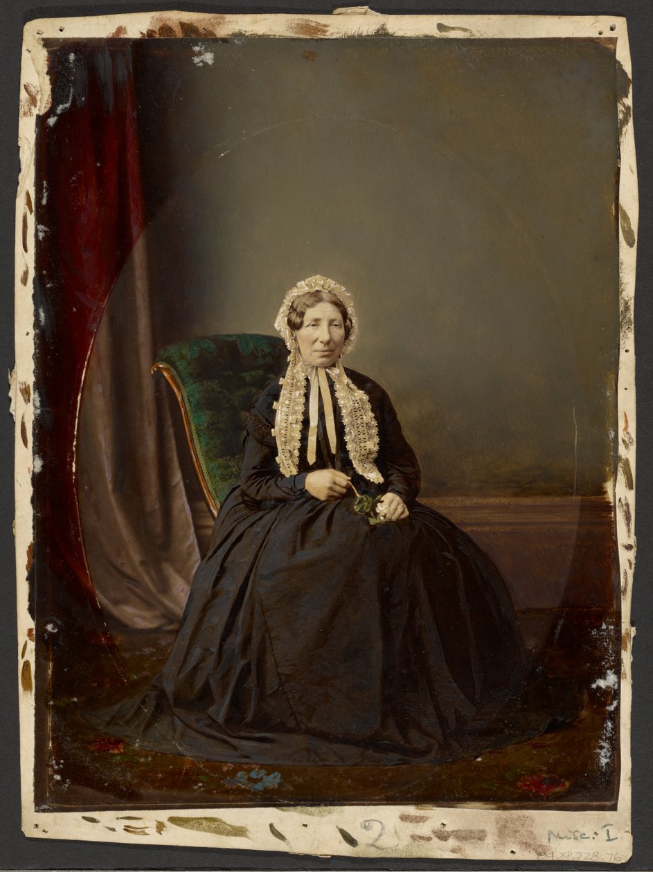 Sitzende Frau mit Haube von Unknown artist