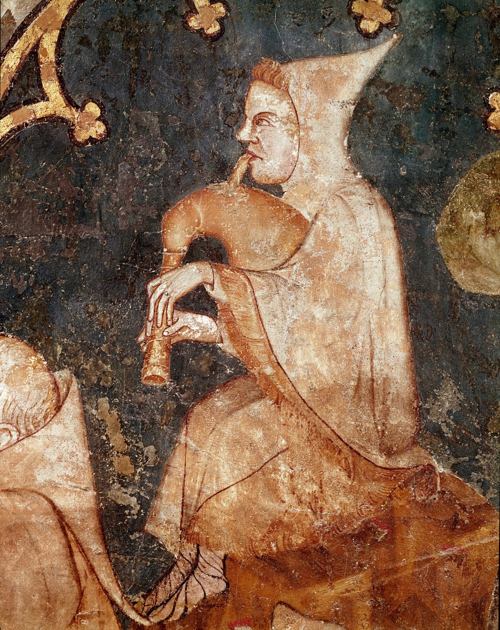 Hirte bläst in einen Dudelsack (Detail) von Unknown artist