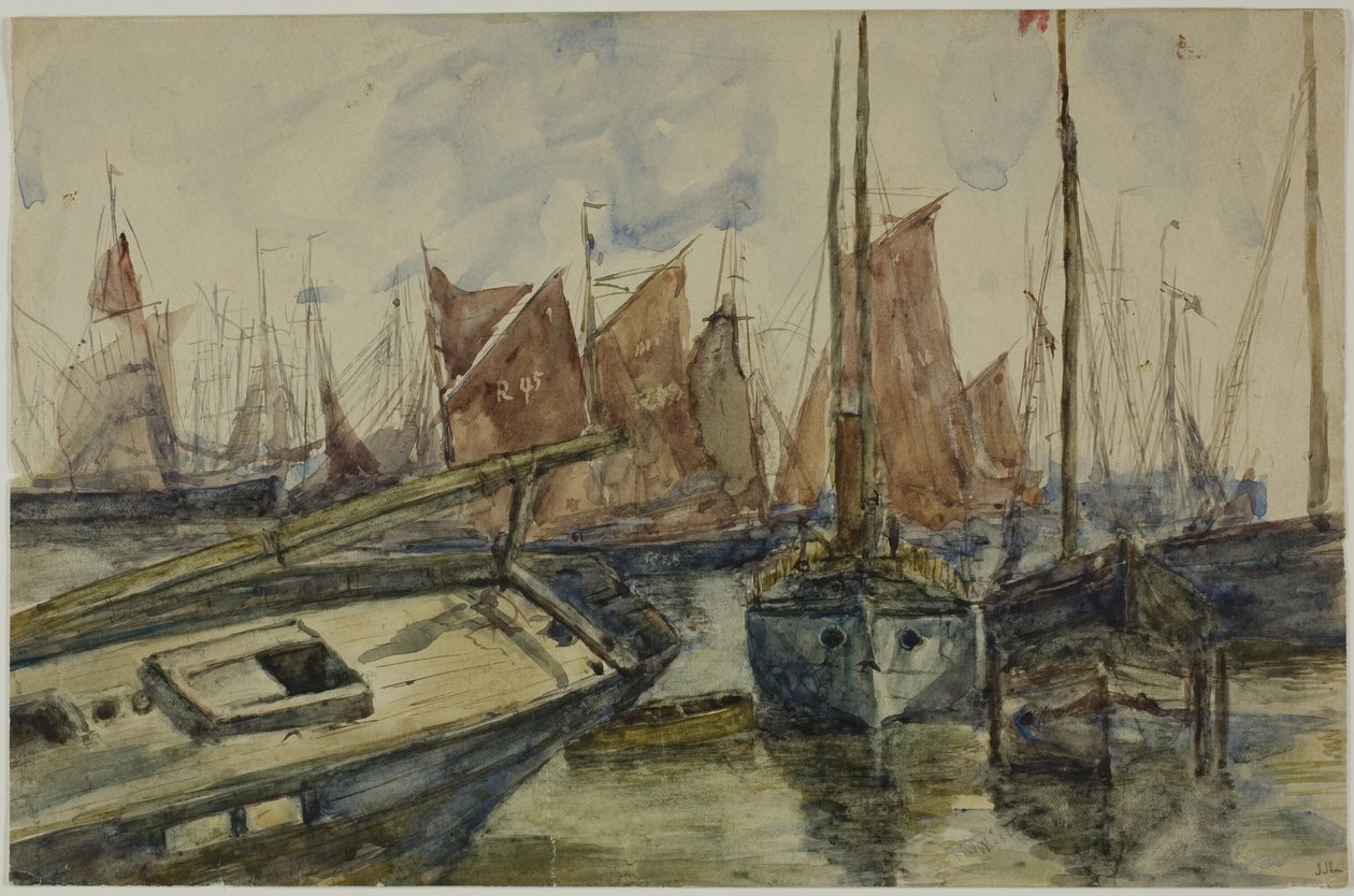 Schiffe im Hafen von Unknown artist