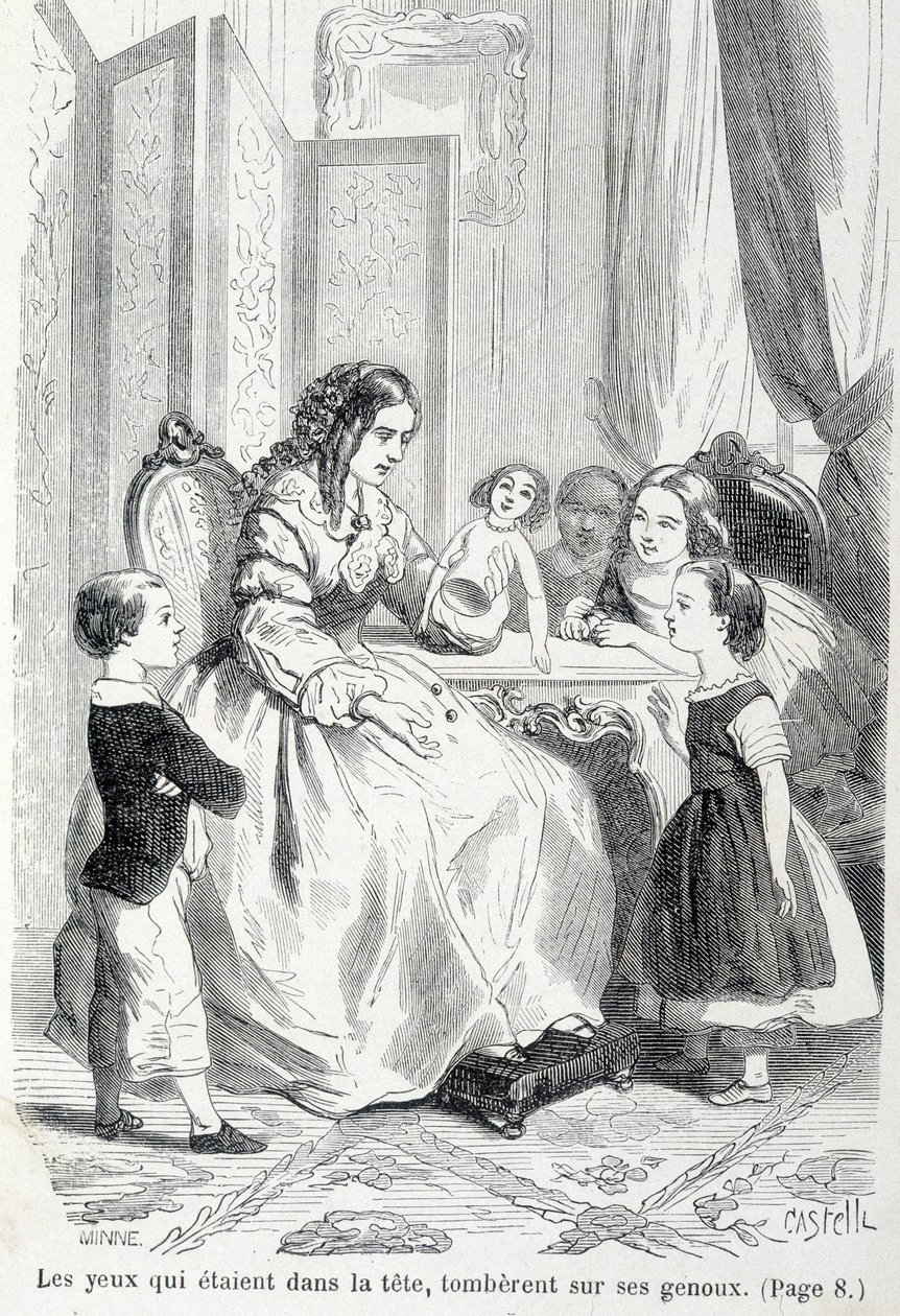 Sophie und die kaputte Puppe - in „Die Leiden der Sophie“ von der Gräfin von Ségur, Hachette von Unknown artist