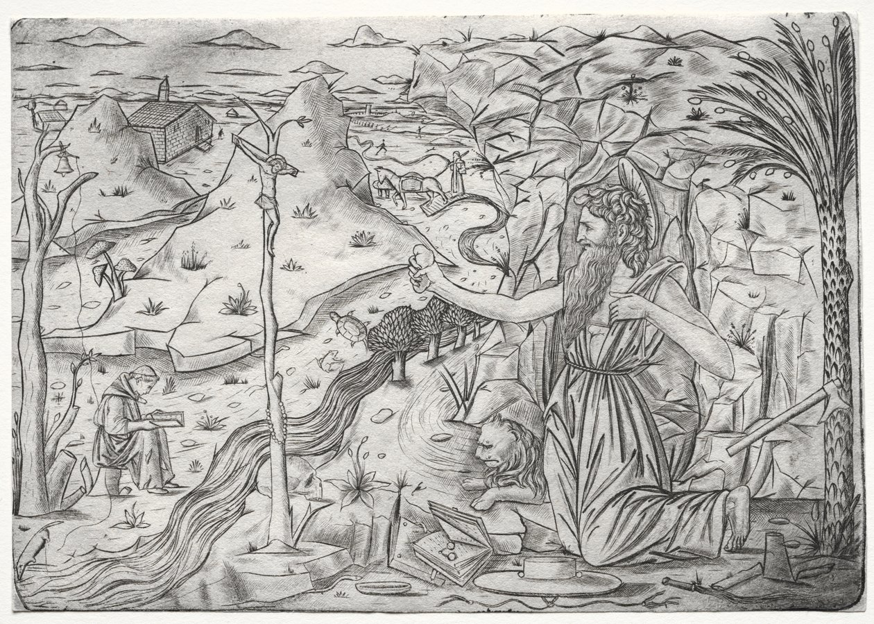 Der heilige Hieronymus in der Buße von Unknown artist