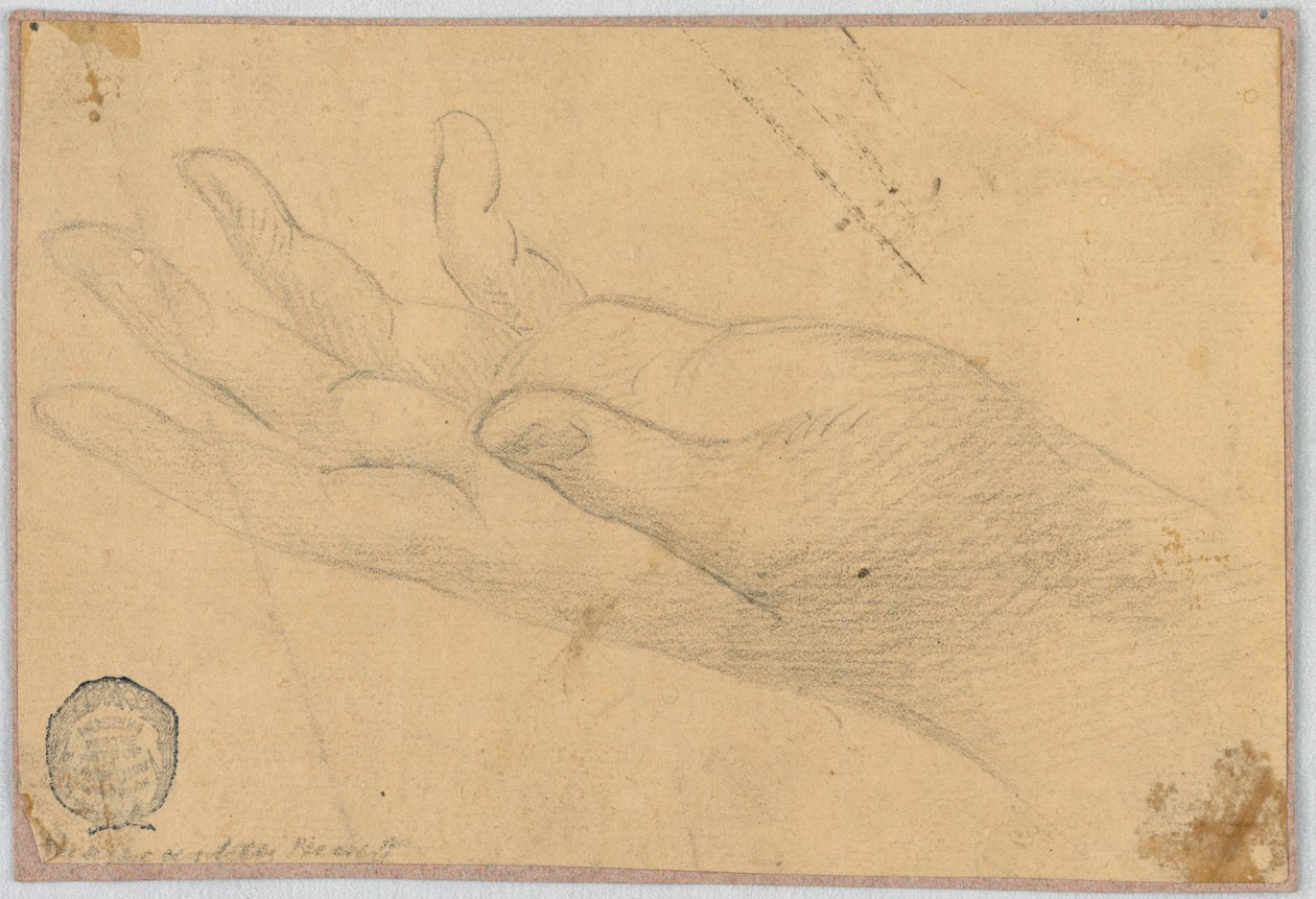 Studie: Eine linke Hand von Unknown artist