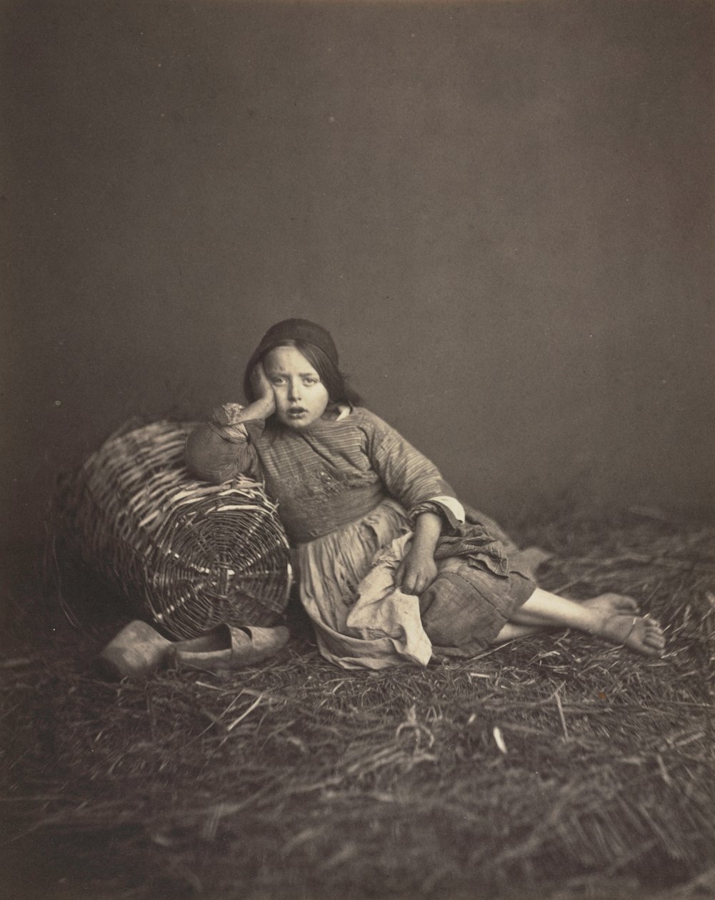 Studie eines jungen Bauernmädchens von Unknown artist