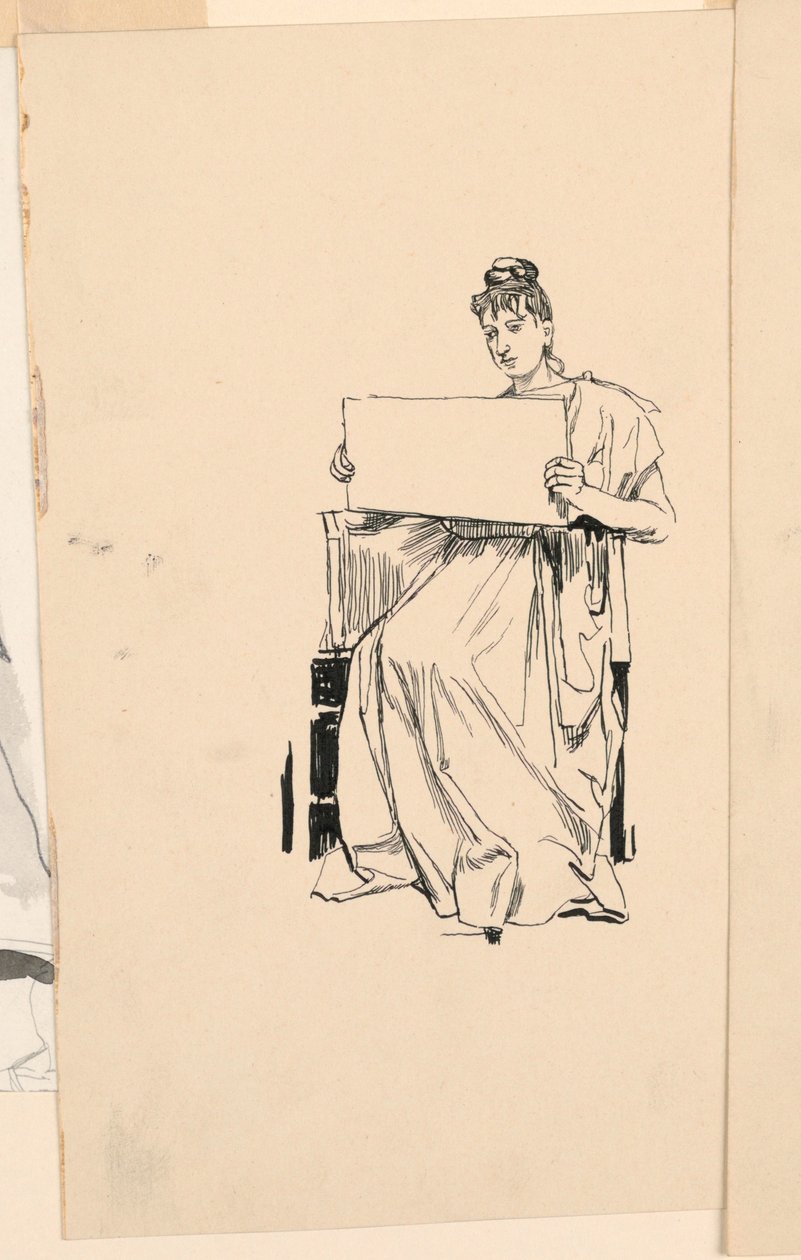 Studie einer jungen Frau von Unknown artist