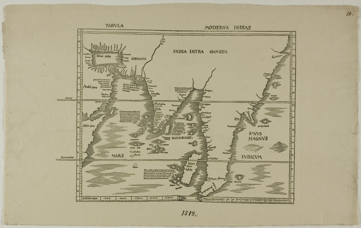 Moderne Karte von Indien von Unknown artist