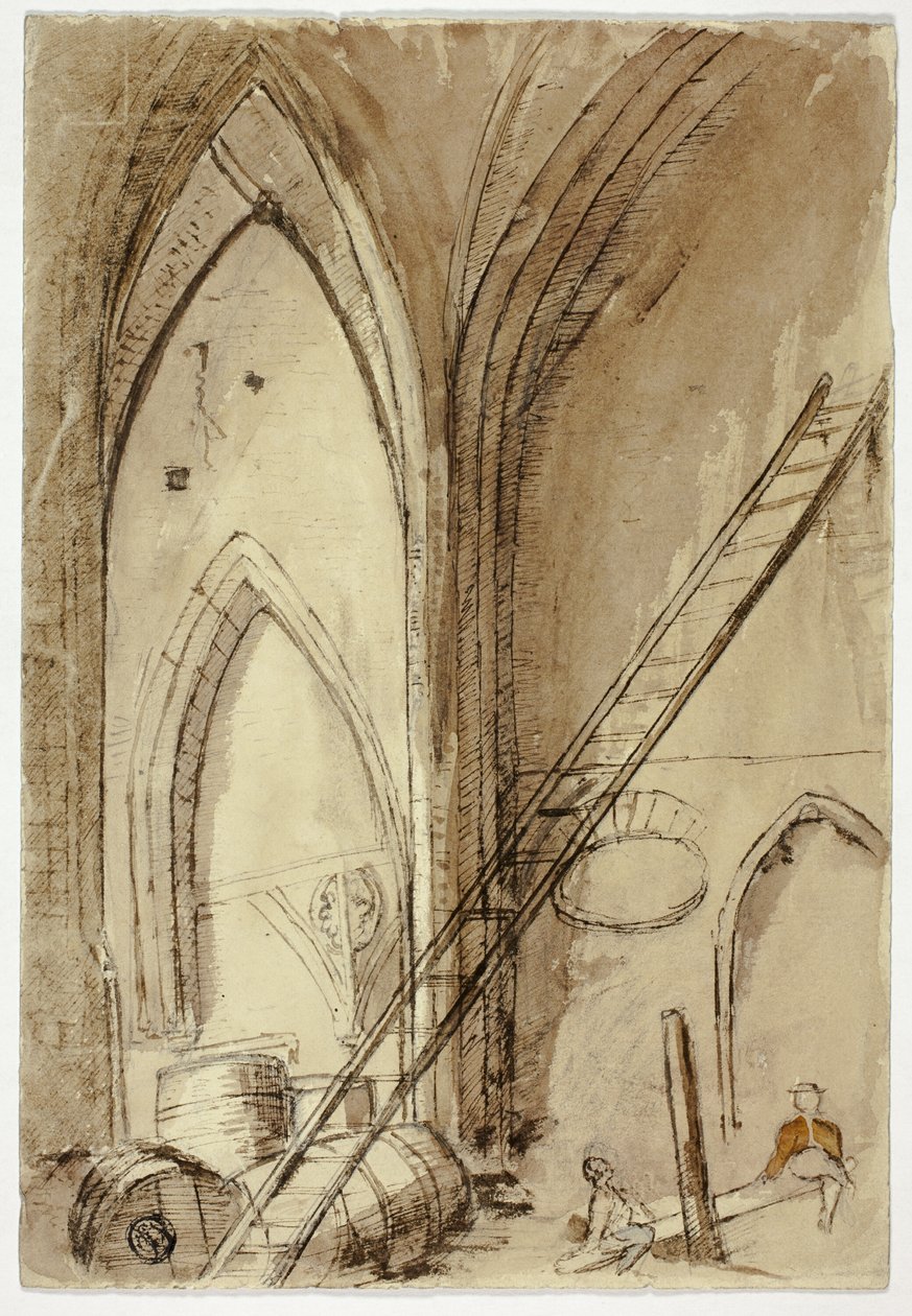 Wippe im Kirchengebäude von Unknown artist