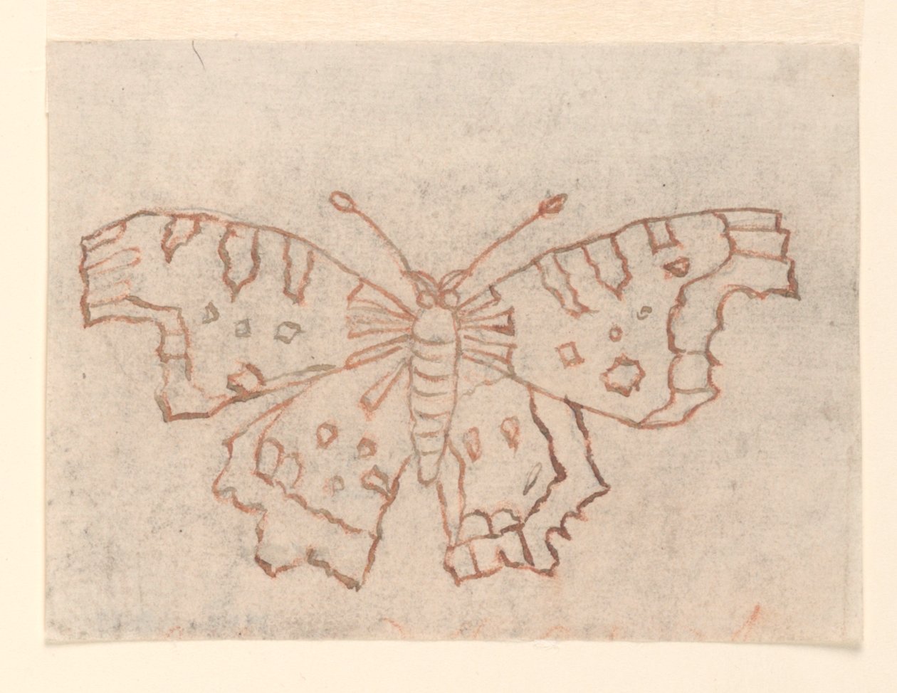 Textildesign: Ein Schmetterling von Unknown artist