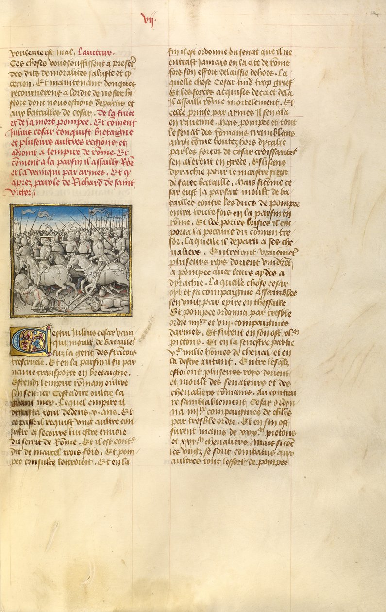 Die Armee des Pompeius flieht vor Julius Caesar von Unknown artist