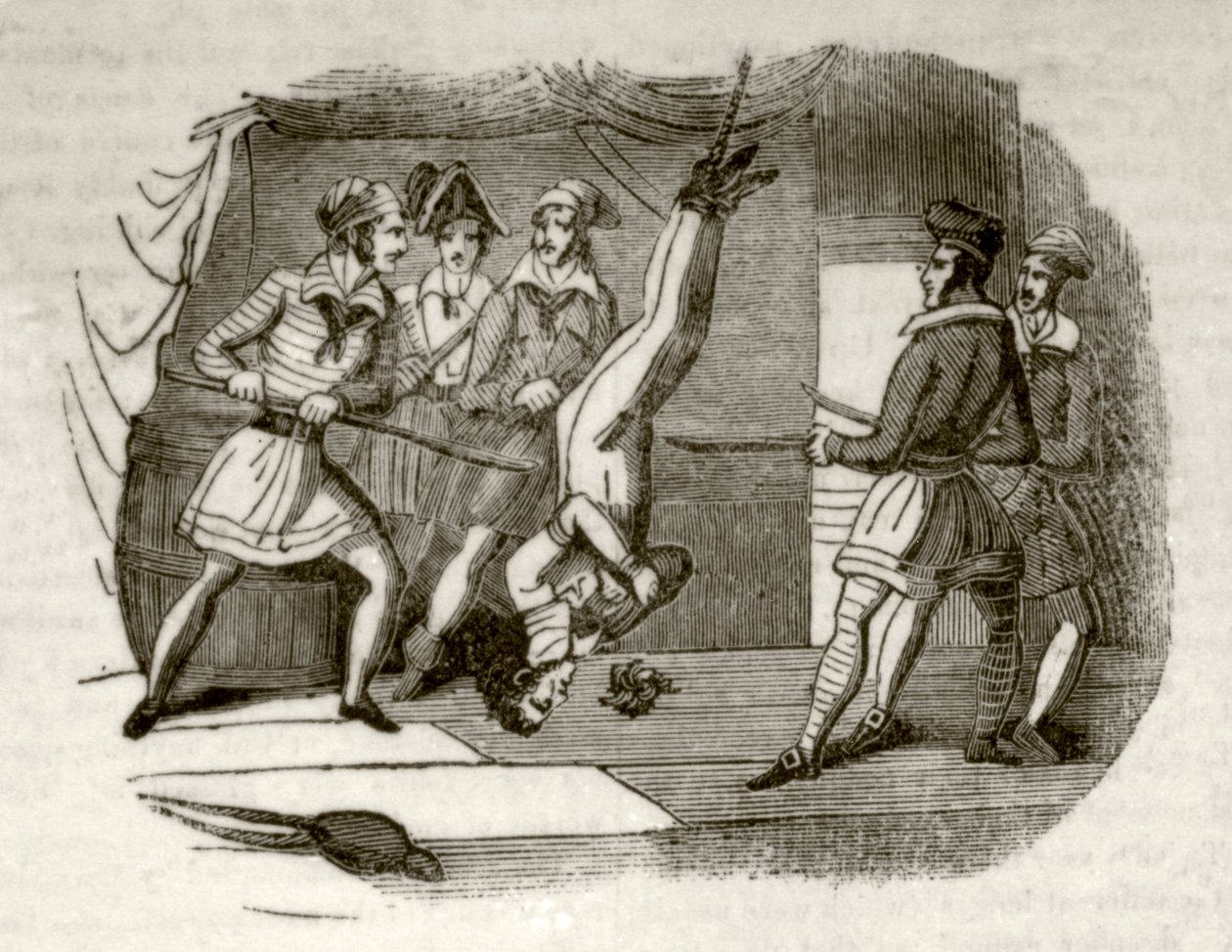 Die Todesgalerie oder die Piratenschaluppe, ca. 1837 von Unknown artist