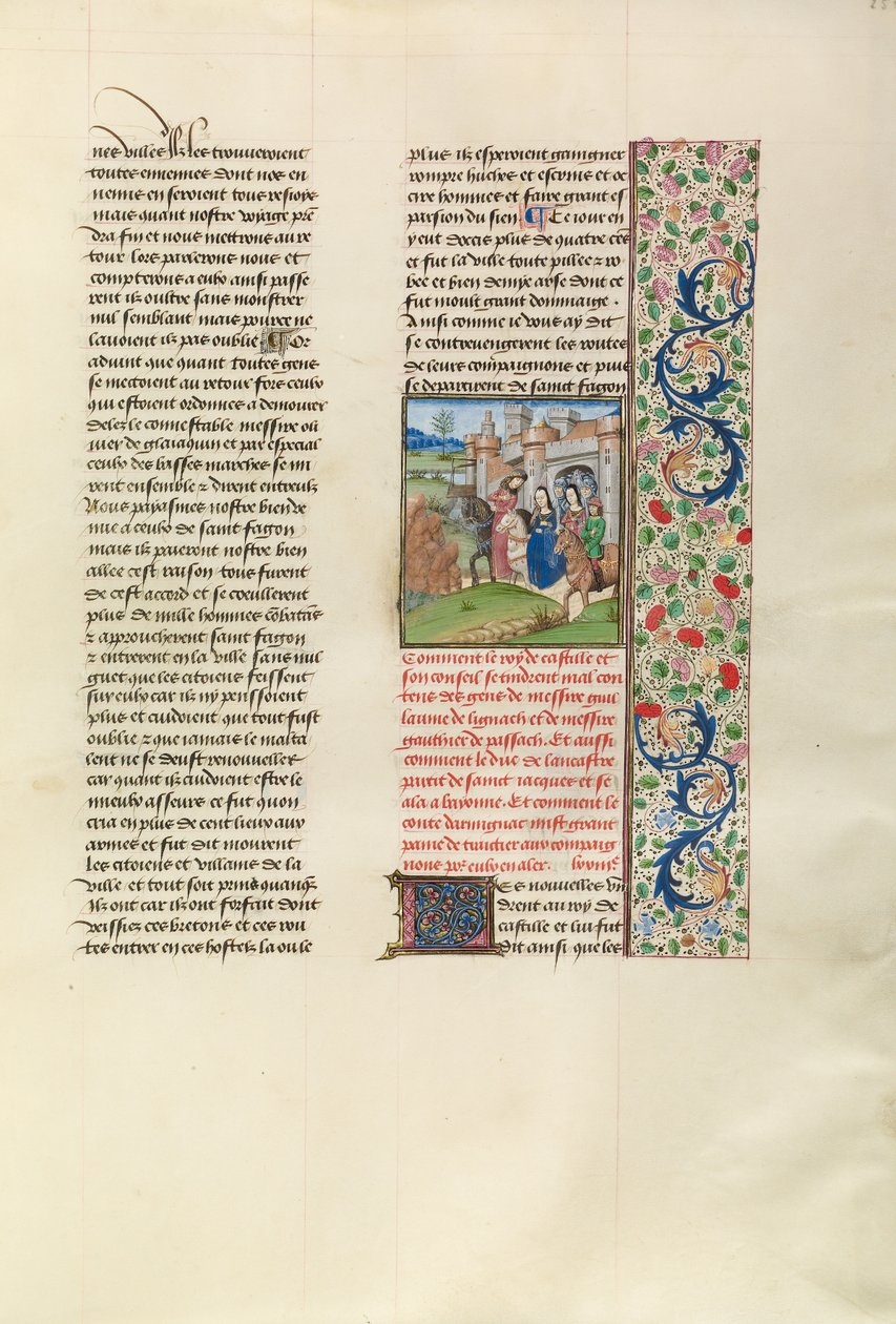 Die Abreise von John of Gaunt aus Santiago de Compostela von Unknown artist