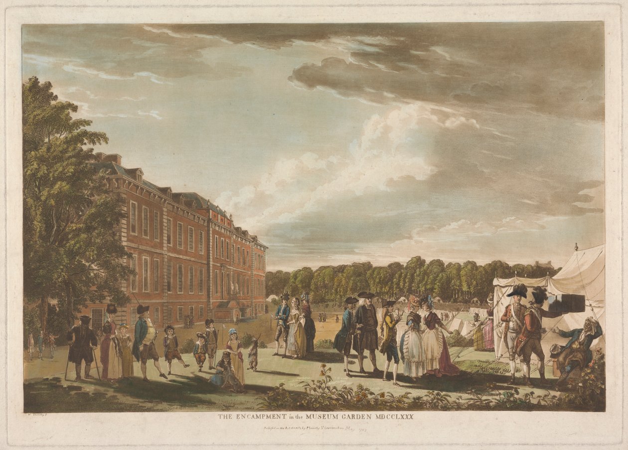 Das Lager im Museumsgarten von Unknown artist