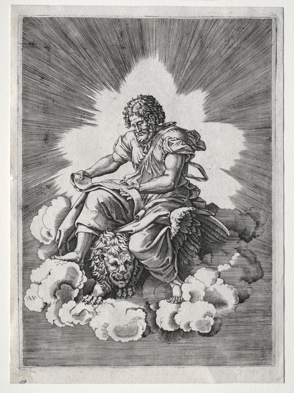 Die vier Evangelisten: St. Markus von Unknown artist